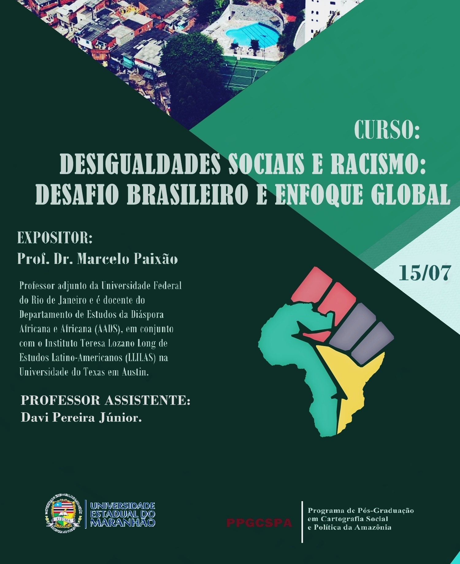 Curso “Desigualdades Sociais e Racismo”