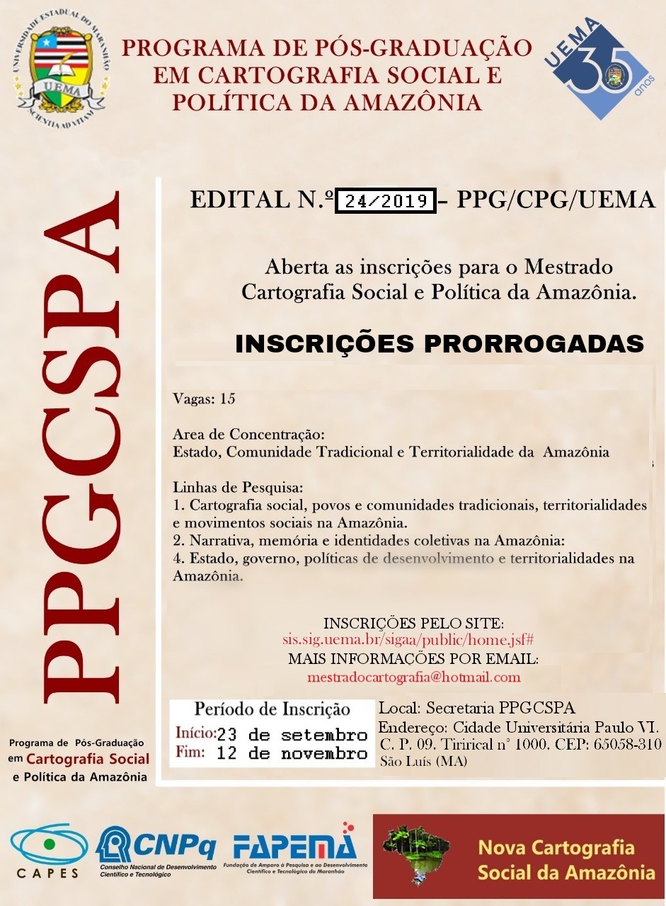 INSCRIÇÕES PRORROGADAS PARA O PROCESSO SELETIVO