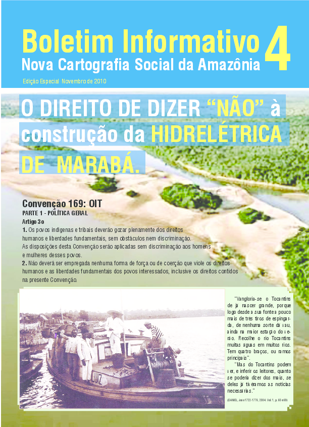 04 – O Direito de dizer “não” à construção da hidrelétrica de Marabá