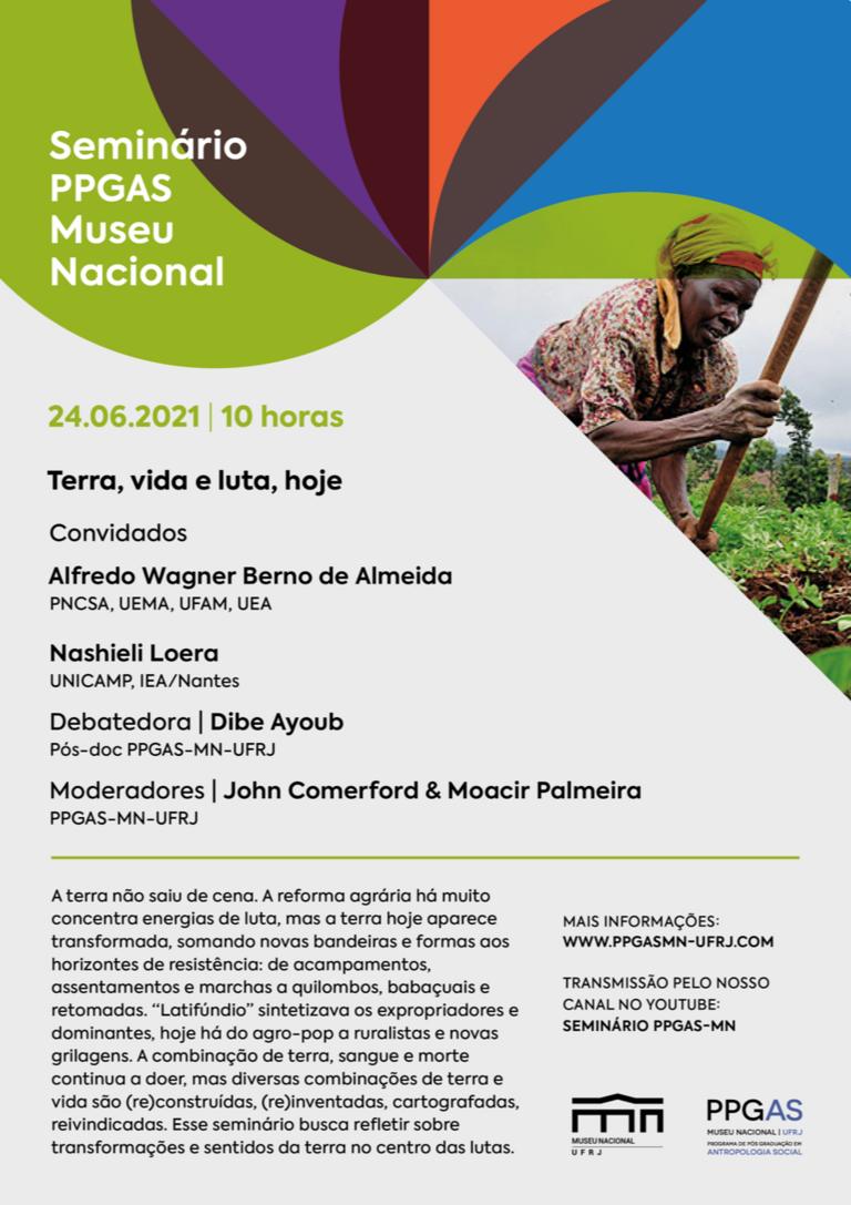 Seminário do PPGAS-MN – Terra, vida e luta, hoje – 24 de junho às 10h