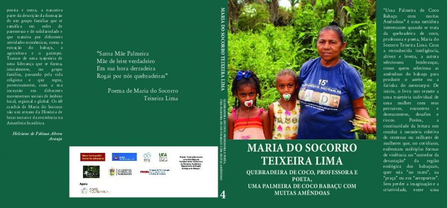 04 – Maria do Socorro Teixeira Lima – Quebradeira de coco, professora e poeta. Uma palmeira de coco babaçu com muitas amêndoas